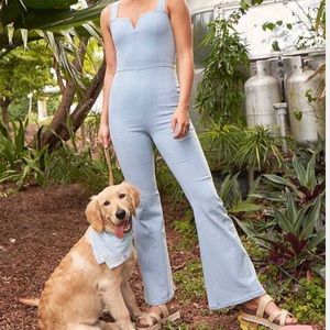 Light denim jumpsuit